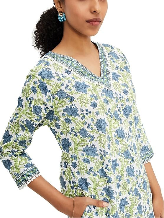 Max Women's Polyester Regular Fit Casual Kurta